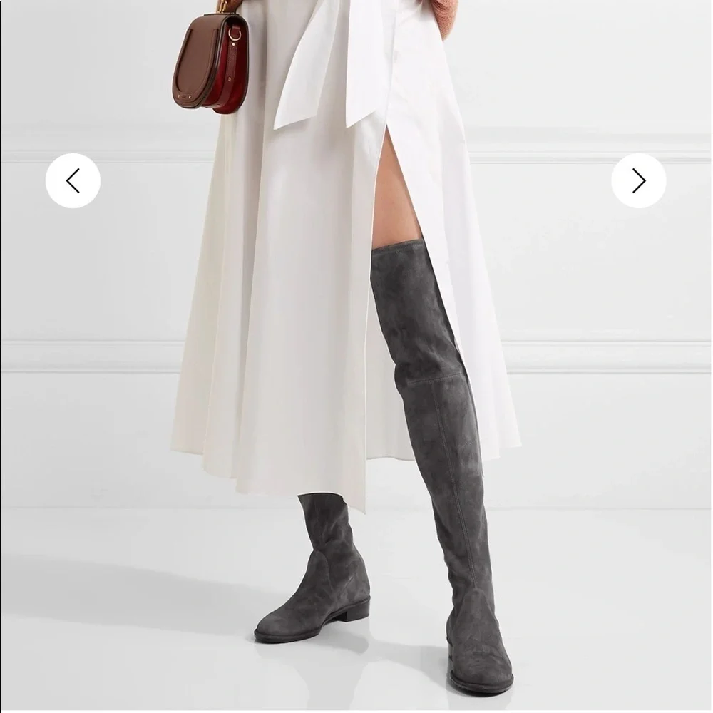 Stuart Weitzman Gray Lowland Boots